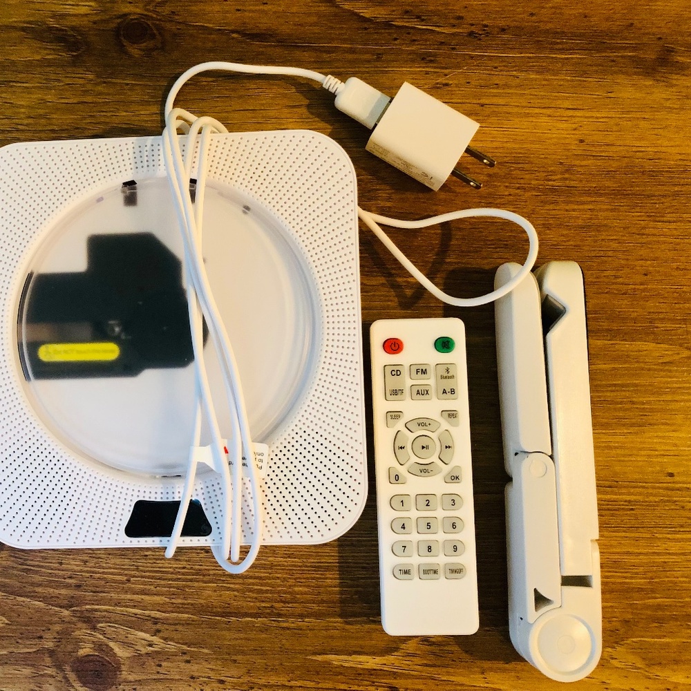 Wall Mountable CD Player -- with remote and instruction book